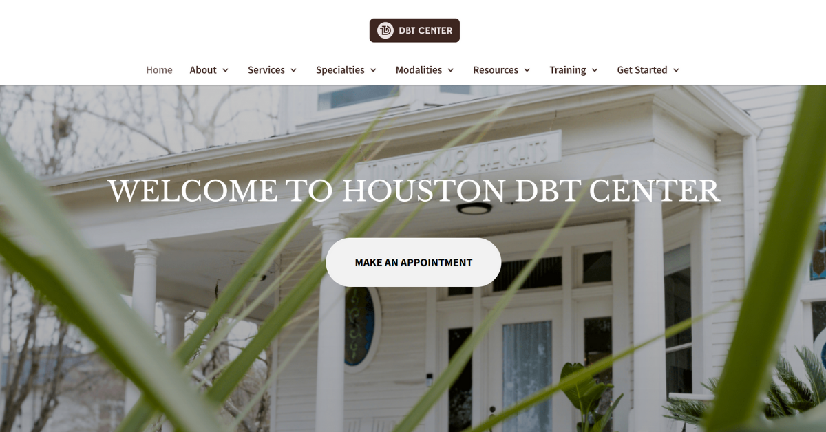 Houston DBT Center website design