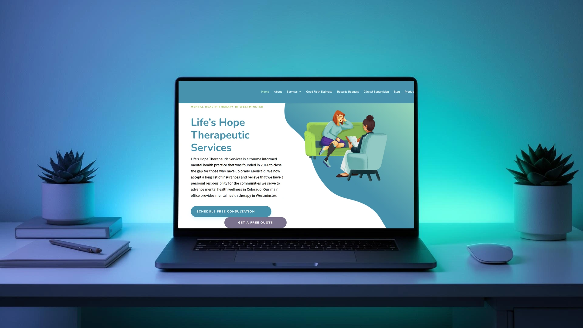 Website design background